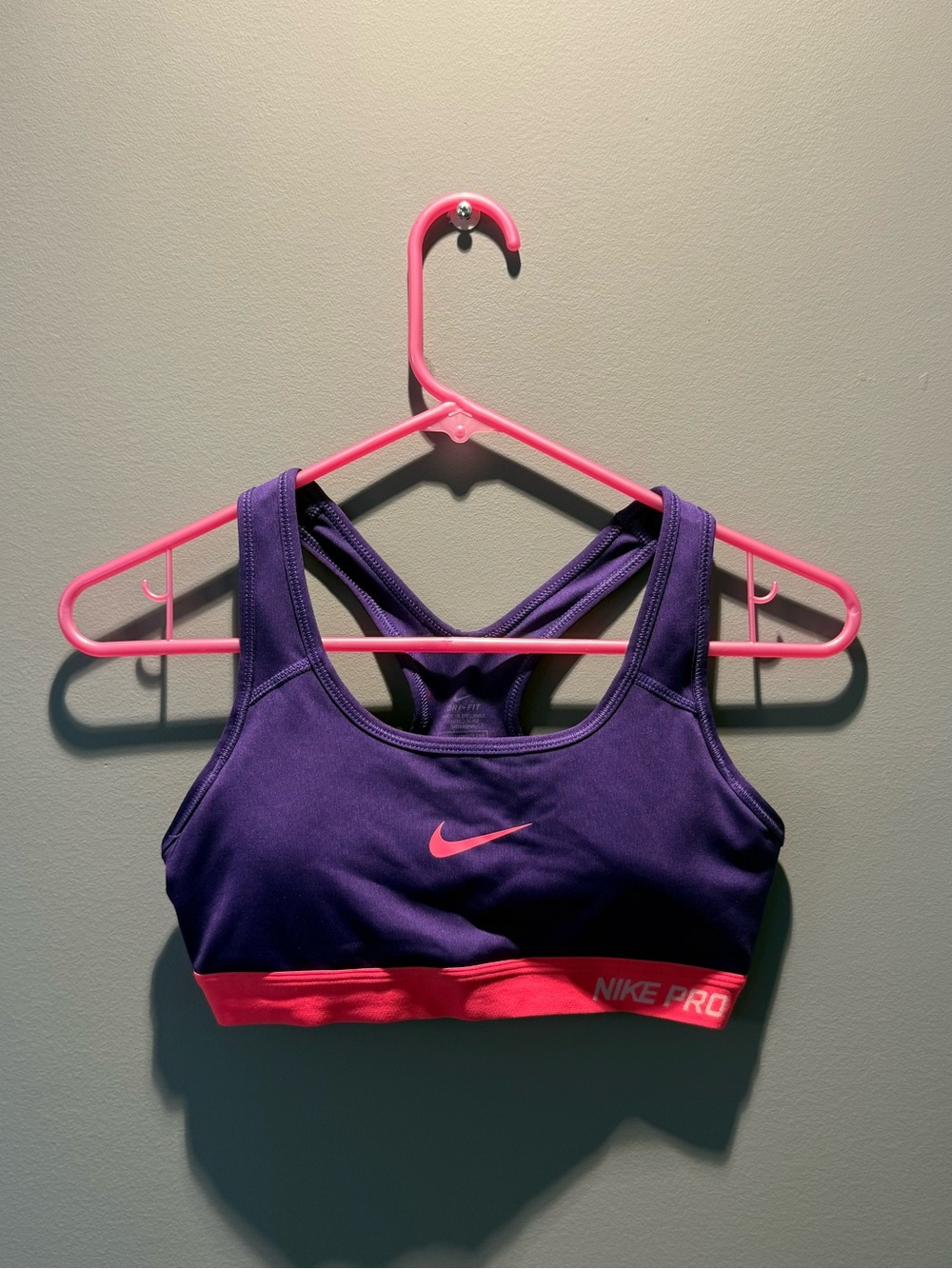 Nike Purple and Pink Sports Bra - Women's Swim
